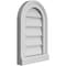 Ekena Millwork Round Top Surface Mount PVC Gable Vent w/ 2"W x 2"P Brickmould Sill Frame, 12"W x 18"H GVPRT12X1803SN - alternate 2